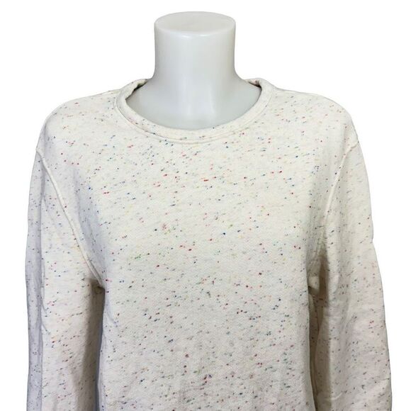 ROLLER RABBIT Women’s Cream Speckled Round Neck Cropped Sweater sz small - Picture 2 of 9